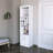Modern White Bar Cabinet With Wine Storage - 2 Doors, 13.3 Inches Deep, 15 Shelves, Wood For Lovers Engineered Wood, Spacious Interior