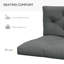 Garden Seat/Back Cushion-363904947