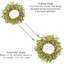 Couronne en fausse soie 20 po