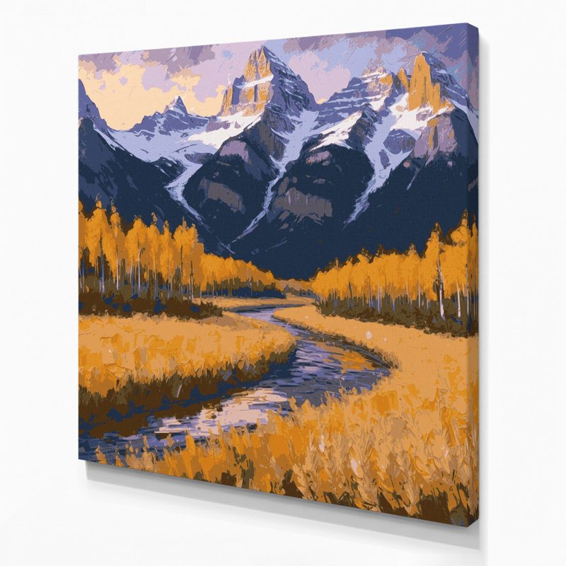 «USA State Idaho», art mural sur toile mauve, H 8 po x l 8 po