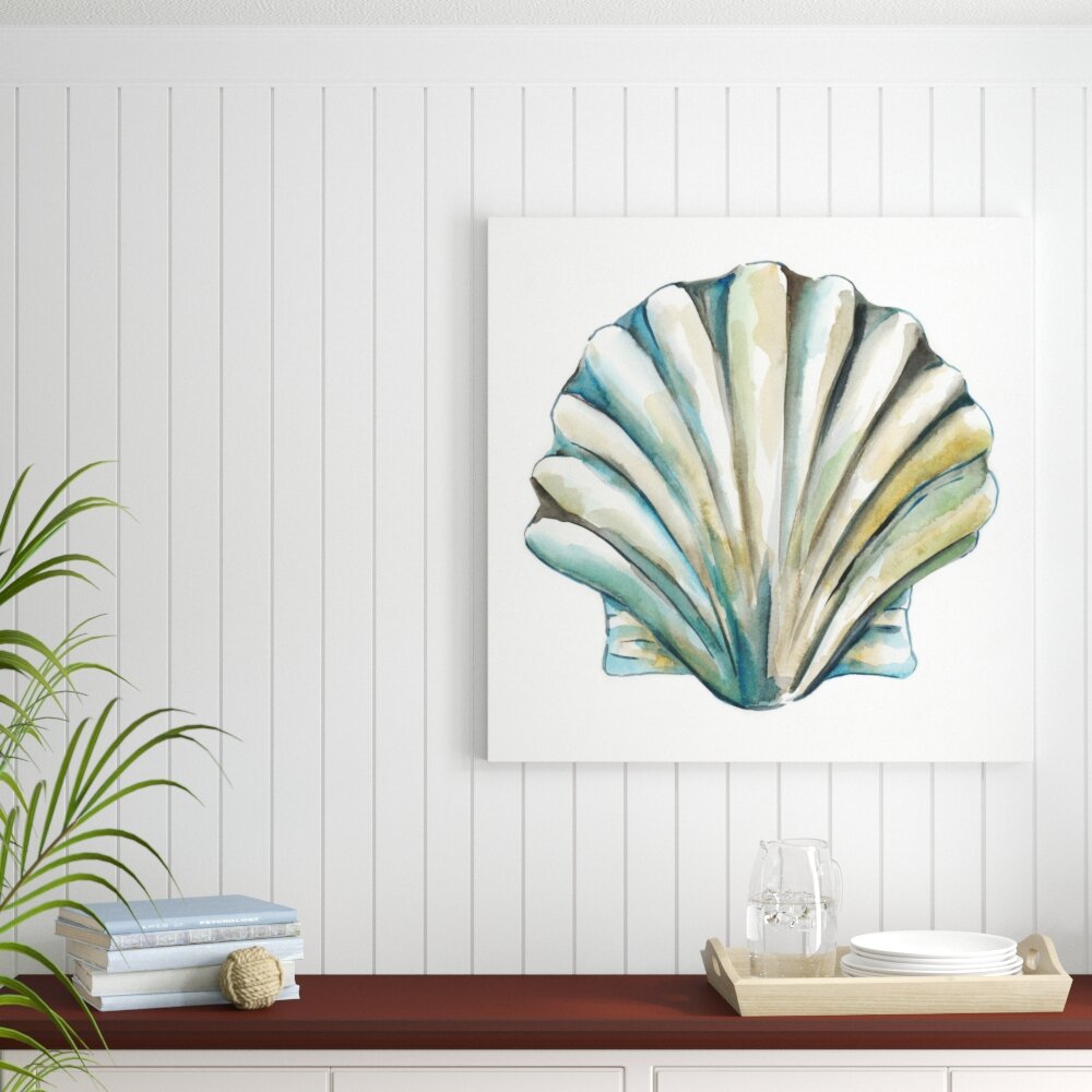 Leinwandbild Aquarelle Shells VI von Chariklia Zarris