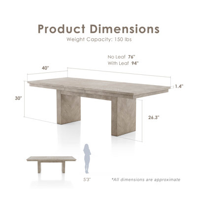 Bartel 6-Piece Extendable Dining Table Set
