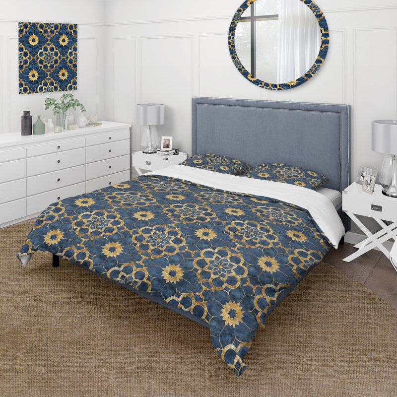 Ensemble de housse de couette Traditional, Housse de couette simple et deux taies décorative