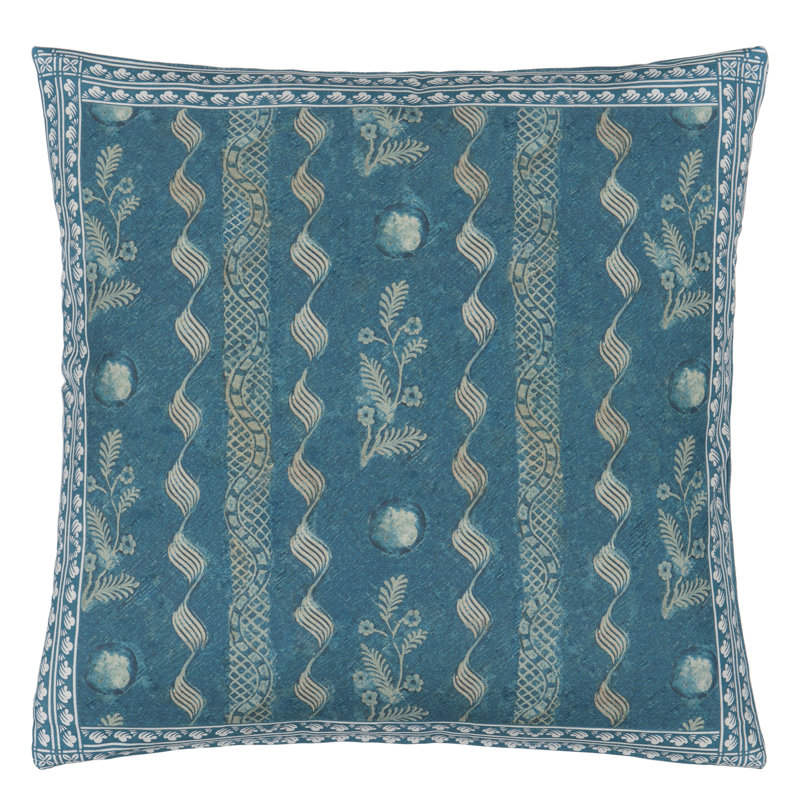 Indigo Circles Indigo Decorative Pillow