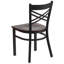 Prompton 'X'' Metal Restaurant Chair-1558627198-1515454592