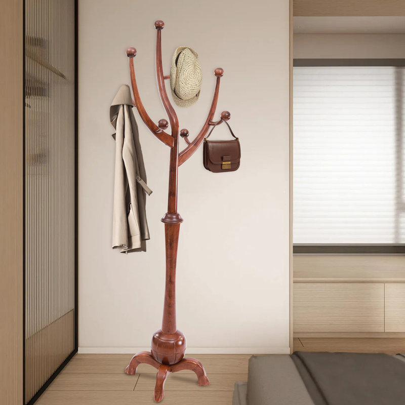 Portemanteau autoportant en bois, Noyer