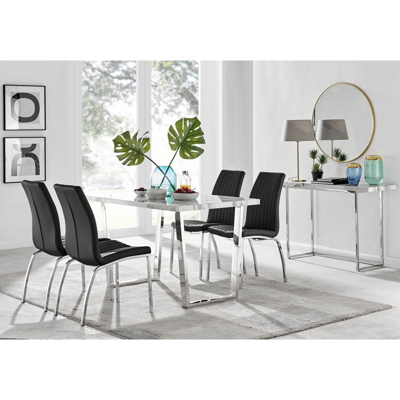 4 - Person Dining Set, Black