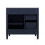 Meuble-lavabo de 36 pouces avec lavabo supérieur, armoire de rangement contemporaine, 2 tiroirs et tiroir basculant-1947659293