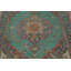 Tapis traditionnel turquoise en laine vert 6 x 9