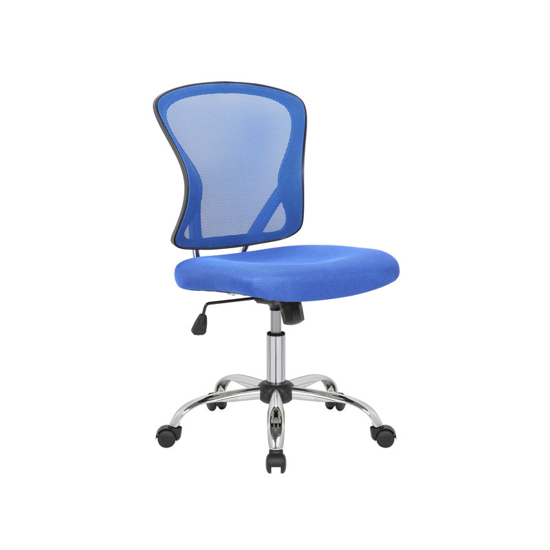 Mesh Office Chair, Blue, No