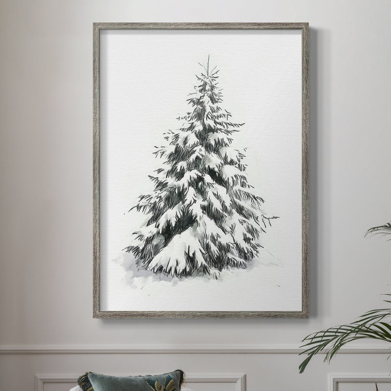 «Christmas Holiday Art», reproduction encadrée en bois massif, H 21 po x l 17 po