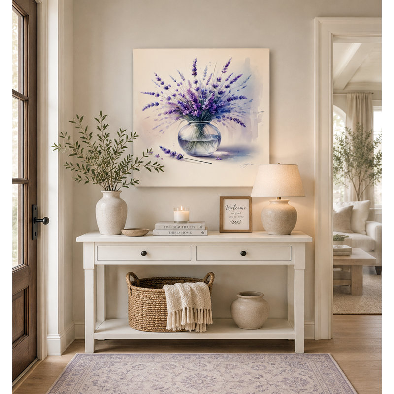 "Peaceful Lavender Bouquet", impression sur toile tendue, H 30 po x l 30 po x P 1,5 po