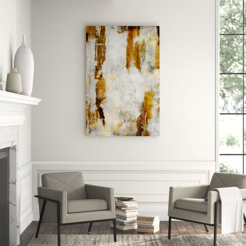 Golden Harvest Painting by James McAllen, Glass Coat, 60" H x 40" W