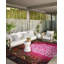 Tapis décoratif moderne à motif floral-1172337530