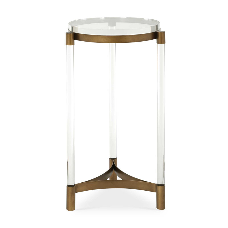 Table d'appoint ronde en acrylique Uttermost Pereira