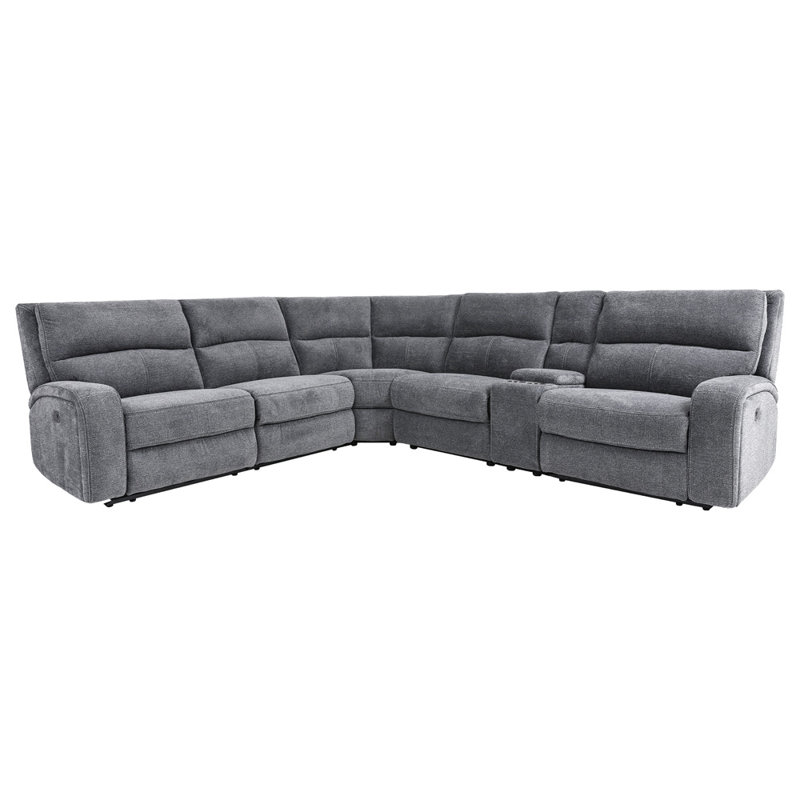 Canapé modulaire Polla, Gris Bizmark