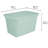 Sterilite 30 Gal Latch Tote with Handles for Home Storage, Mindful Mint (6 Pack)