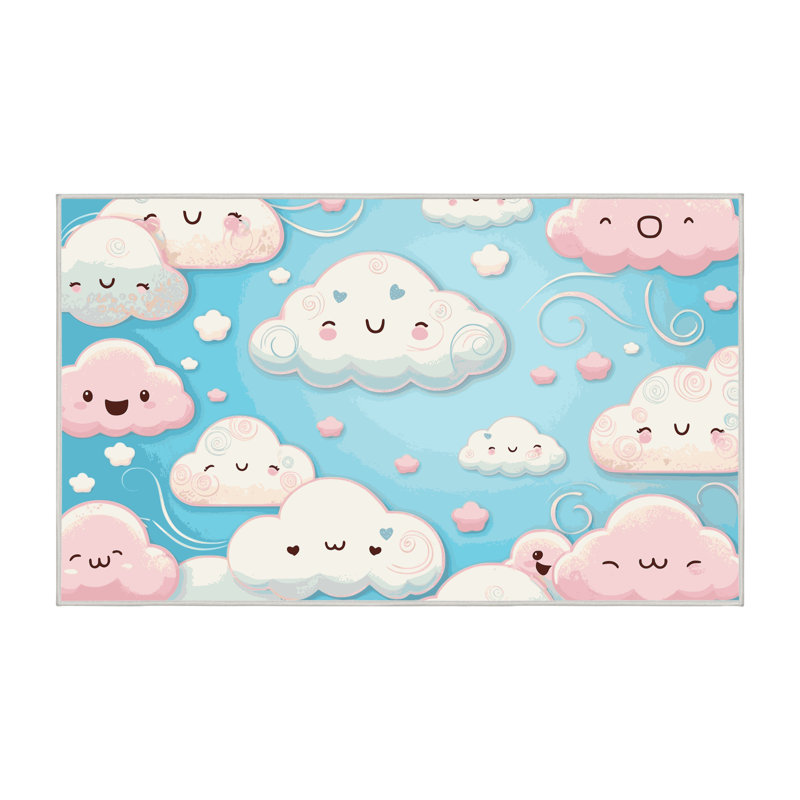 Tapis pour enfants Zoomie, Rectangulaire 3 pi x 5 pi