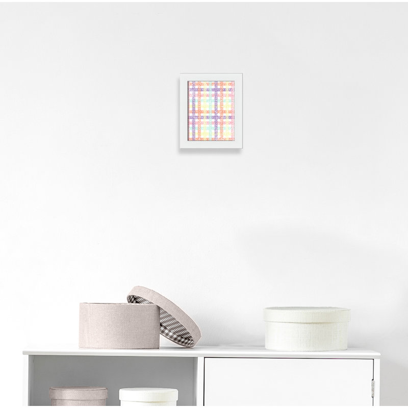 Adhésif décoratif à carreaux uniques, H 12 po x l 10 po x P 0,625 po, Encadré plat blanc
