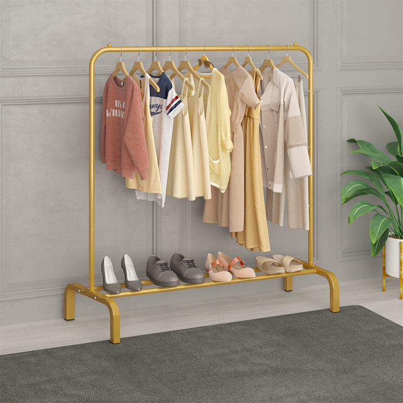 Aalim 110cm Clothing Rack, Gold