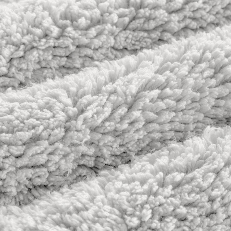 1 tapis de bain réversible 100% coton touffeté 3000 g / m², L 24 po x l 17 po, Gris clair