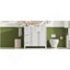 Meuble-lavabo de 36 po avec lavabo en céramique, tiroirs standard et double couche, portes à fermeture en douceur, tablettes réglables, armoire de rangement moderne pour petites et moyennes salles de bain-1889602863