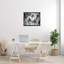 Palmiers, horizon, photographie en noir et blanc sur toile par Design Fabrikken-1194831677-1194831675