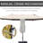 15' Deck Patio Umbrella, Steel Rectangular, Double Sided Sun Guard, Effortless Operating Crank, Coffee Rectangular Steel, Protection, Simple Crank Function,