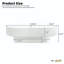 Table basse ovale élégante de 43,3 po avec plateau de 6,8 po d'épaisseur, table de bout tambour moderne de style crème, table centrale cannelée minimaliste avec base robuste pour le salon, assemblage facile, blanc-318563878