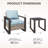 Syeira Wicker 2 - Person Patio Conversation Set with Cushions-765103920