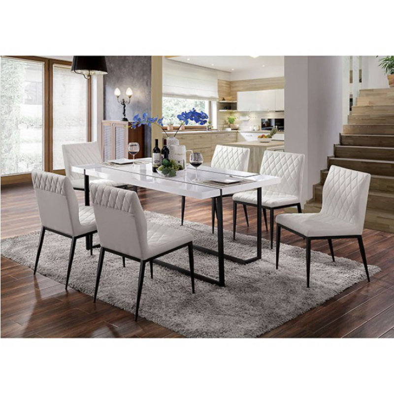 Chaise de salle à manger rembourrée Laqueisha