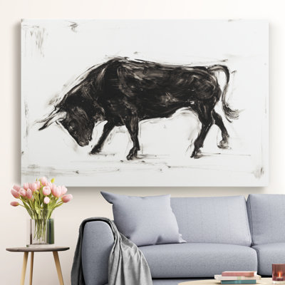 Toro I - Matted and Framed Under Acrylic Glass, Large Living Room Wall Art