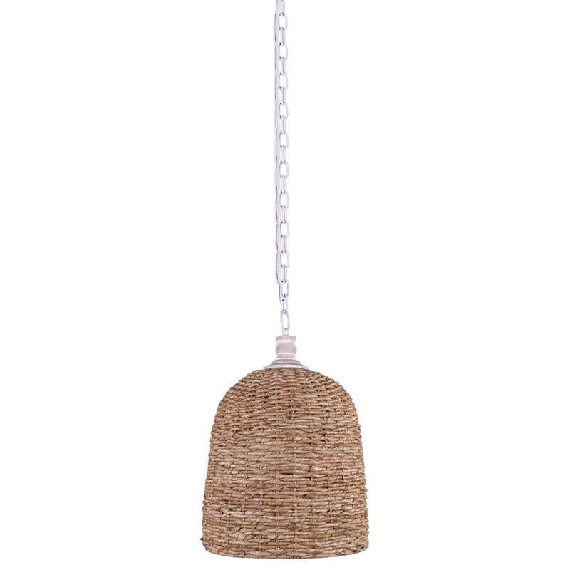 Luminaire suspendu en forme de cloche à 1 lumière Ackerson, H 89 cm x l 12,5 cm x P 13 cm