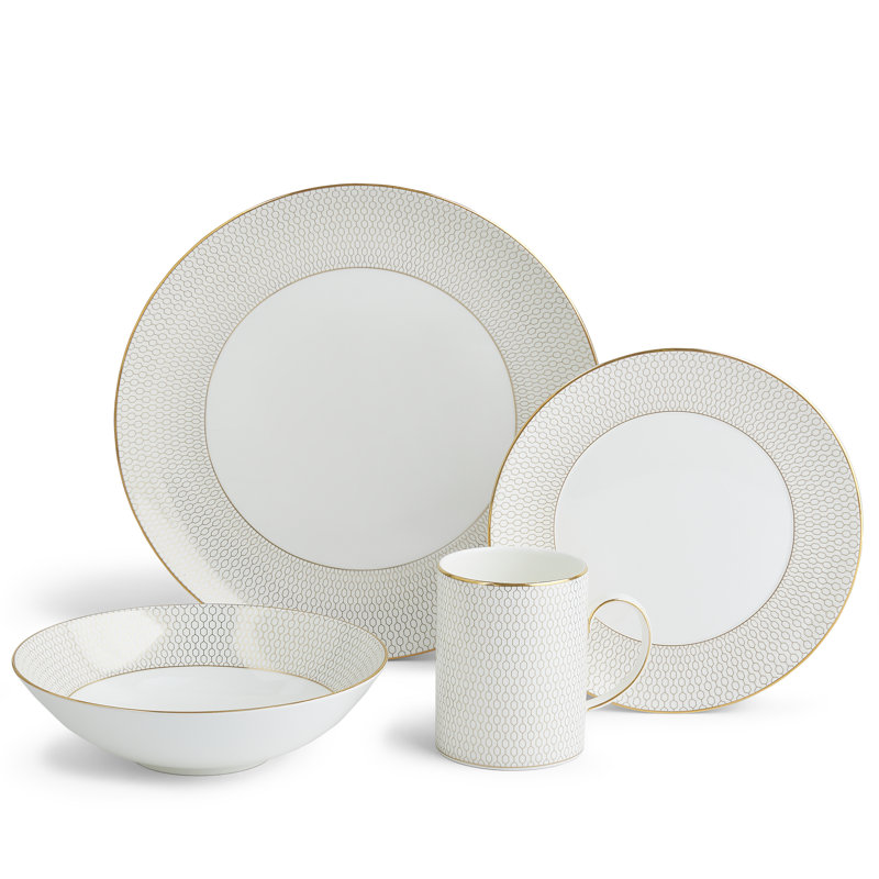 Gio Gold Bone China Dinnerware Set