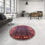 Tapis géométrique rouge / bleu / beige-887351384