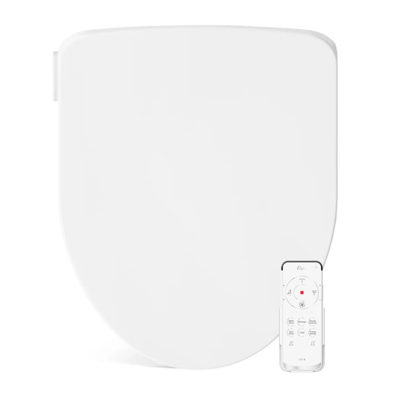 Slim Three Bidet Toilet Seat, Adjustable Water Temperature With Warm Air Dryer