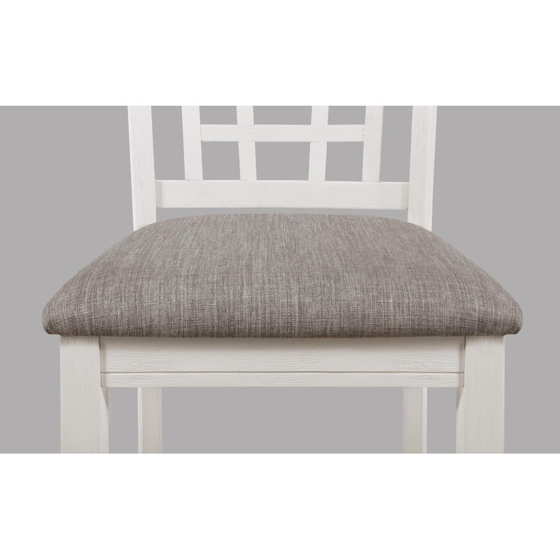 Extendable Four Leg Dining Set, White