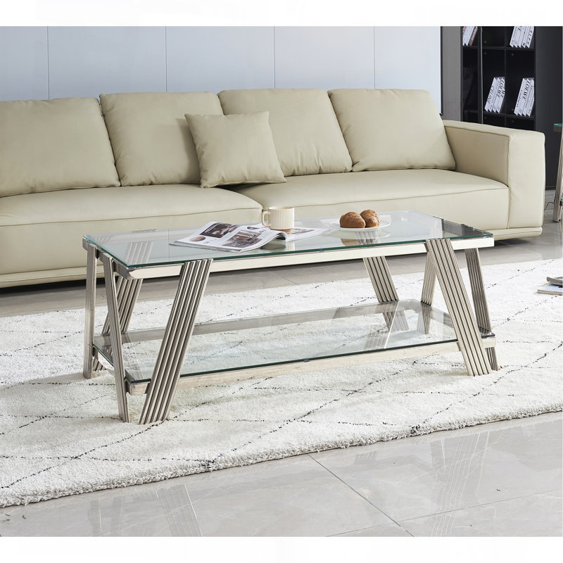 Table basse 47 po, Argent argent