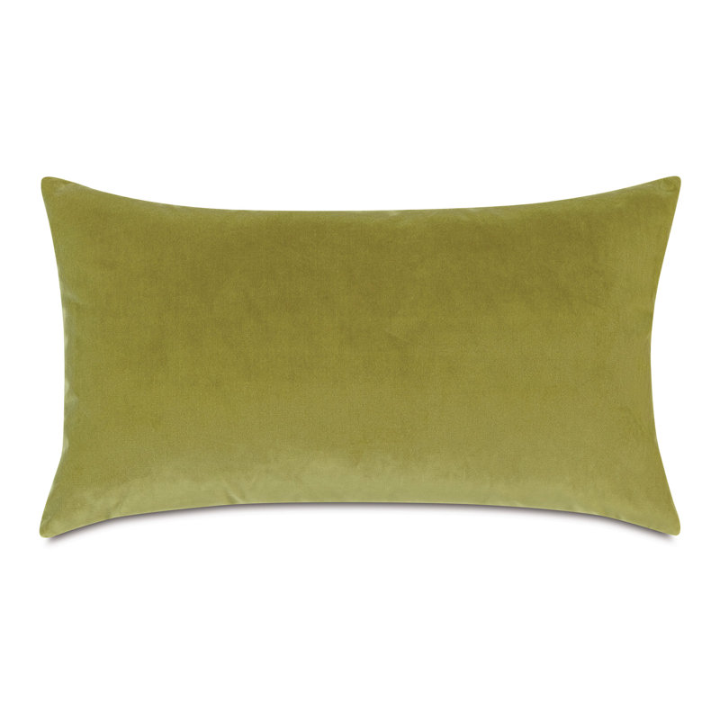 Uma Velvet Reversible Throw Pillow, Lime