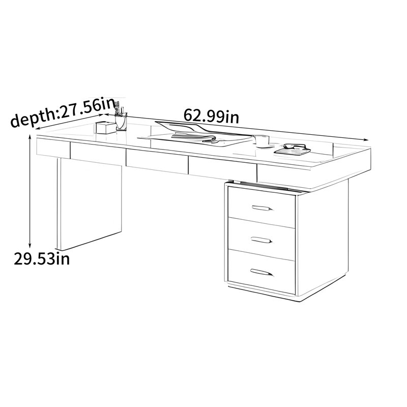 Oppelt, H 29,53 po x l 62,99 po x P 27,56 po