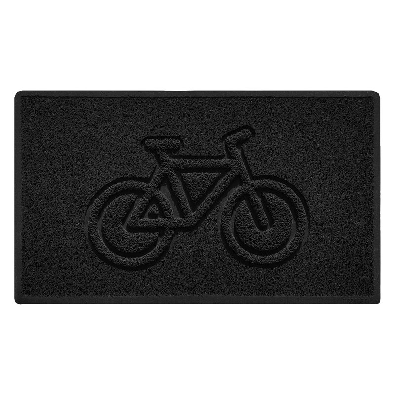 Non-Slip No Pattern No Holiday Doormat, Black, 45cm W x 75cm L