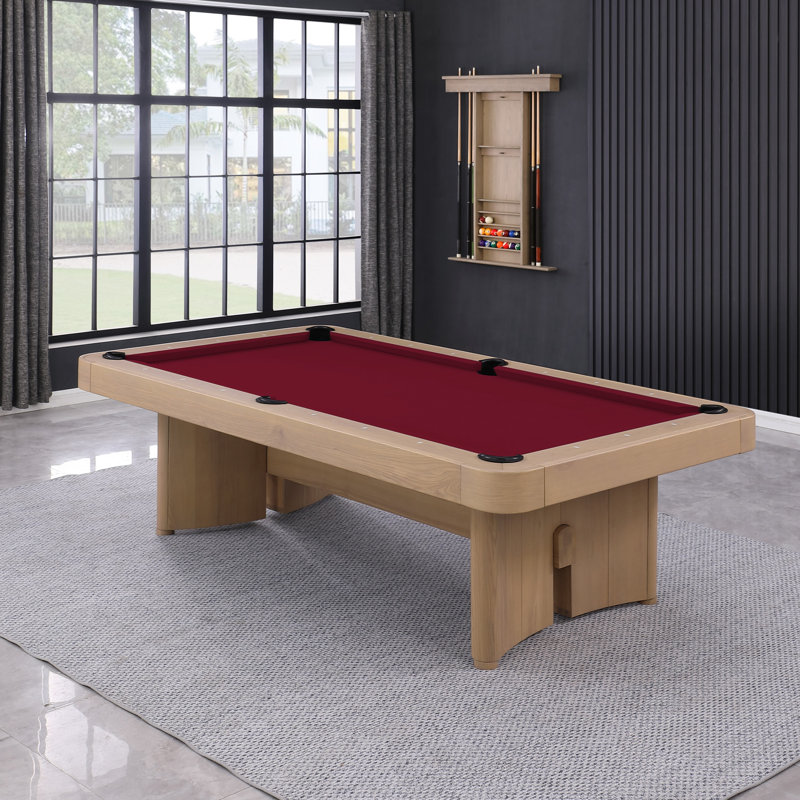 Table de billard en ardoise avec plateau de salle à manger Axis, Bourgogne, 8 pi: H 30,91 po x l 103,03 po x P 59,02 po, Non