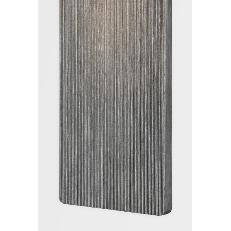 Applique murale 1 lumière Tempe, Graphite, H 17 po x l 6,75 po x P 3,5 po