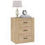 Javoney 50cm W Manufactured Wood Bedside Table-132441319