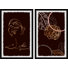 Girl And Tropical Leaves - 2 Piece Single Picture Frame Print Set