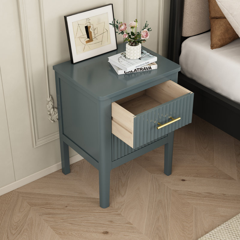 Tharptown 45cm W Bedside Table, Grey