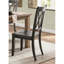 Fauteuil de salle à manger décontracté pour 2 personnes, chaise, dossier, placage de pin, noir, assise d'appoint de style transitionnel à finition noire, dossier, 18,5 po x 23 po x 40 po-1792820751