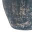 Vase rond artisanal en terre cuite, motif bourgeon, pour une décoration rustique - Grand vase arrondi avec poignées latérales, idéal pour le salon ou une étagère - 20 cm
