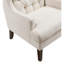 Chaise 100% beige pour espace de vie principal avec accoudoirs de 3,5 po de largeur et dossier-14517009