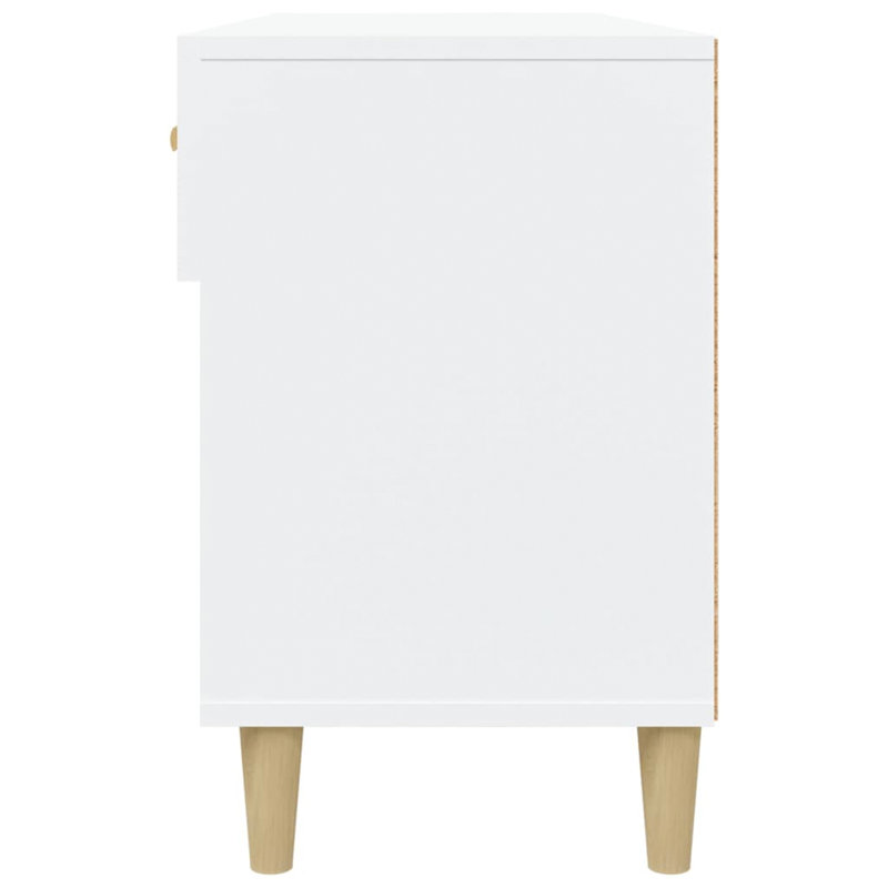 Yesenia 8 Pair Shoe Storage Cabinet, White